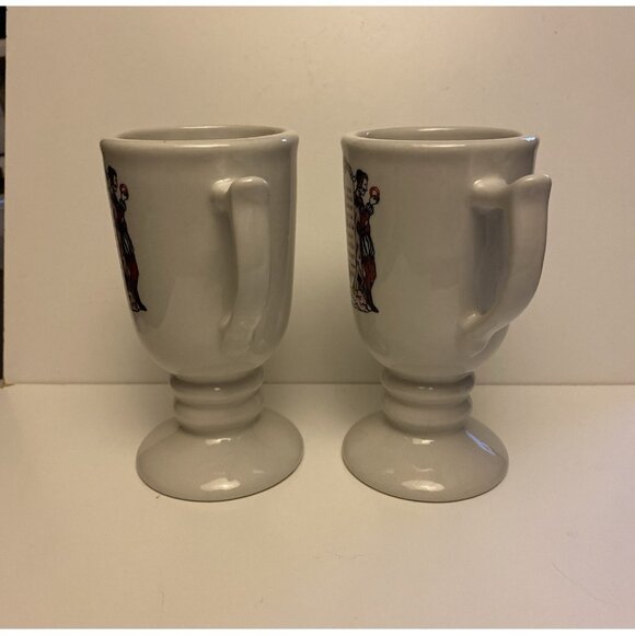 Vtg 2 Sterling Vitrified China Mugs East Liverpool Ohio USA F-5 Restaurant Ware - Picture 4 of 13